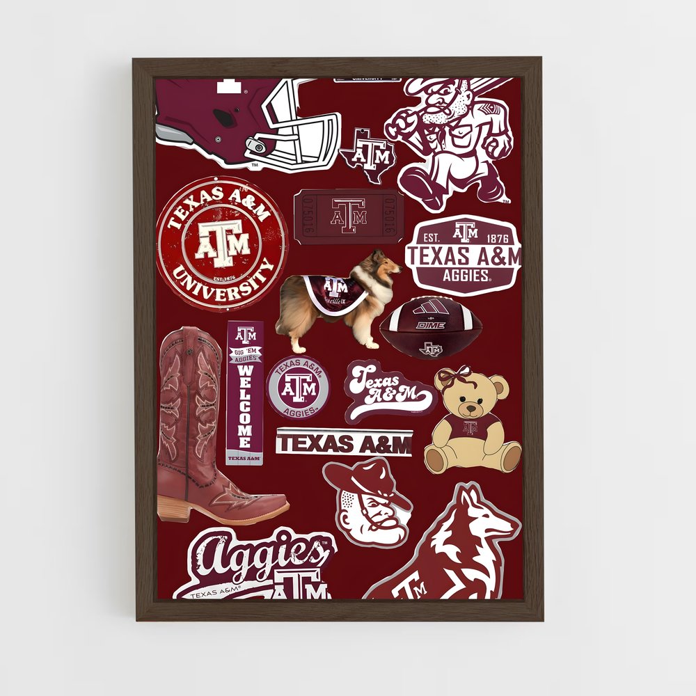 Poster Aggies Powerhouse – affiche Baseball (vue 5)